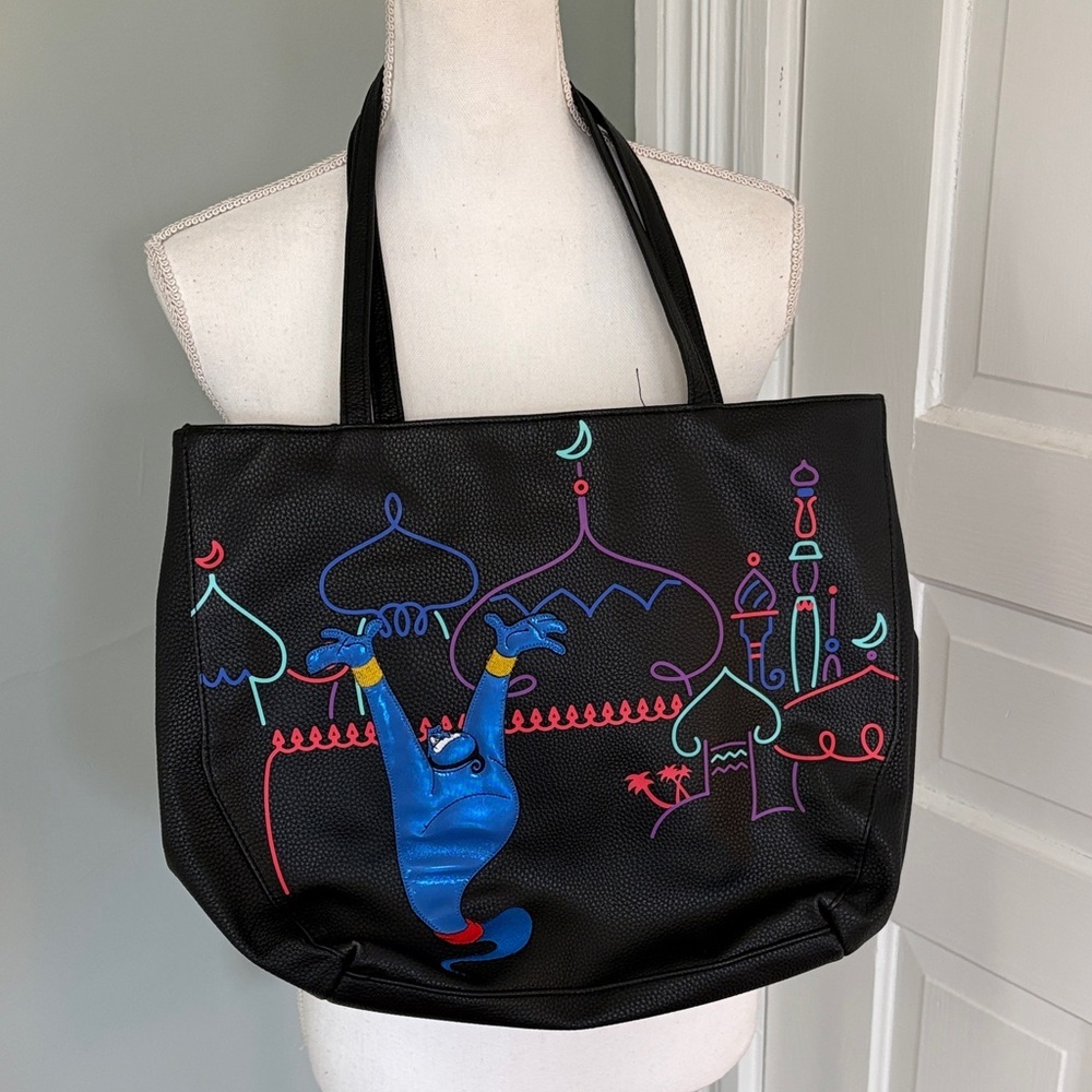 Danielle Nicole Black Disney Aladdin Tote Bag Purse